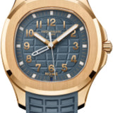 Patek Philippe Aquanaut Travel Time Rose Gold Blue-Gray Dial | 5269R-001