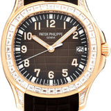 Patek Philippe Aquanaut Rose Gold Brown Dial Diamond Bezel | 5167/300R-010