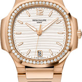 Patek Philippe Nautilus Ladies Rose Gold Silver Dial | 7118/1200R-001