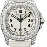 Patek Philippe Aquanaut Ladies White Gold Diamonds White Dial | 5069G-011