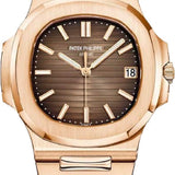 Patek Philippe Nautilus Date Sweep Seconds Rose Gold Brown Dial | 5711/1R-001