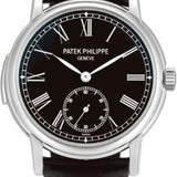 Patek Philippe Grand Complications 38mm Black Roman Platinum Leather Automatic | 5078P-010