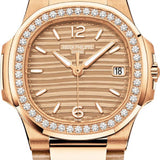 Patek Philippe Nautilus Date Sweep Seconds Rose Gold Golden Dial | 7010R-012