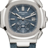 Patek Philippe Nautilus Chronograph White Gold Blue-Gray Dial | 5980/60G-001