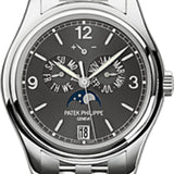 Patek Philippe Complications Annual Calendar Moon Phases Date White Gold Slate Grey Dial | 5146/1G-010