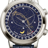 Patek Philippe Grand Complications Celestial Moon Age Platinum Blue Sky Chart Dial | 6102P-001