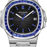 Patek Philippe Nautilus Platinum Blue Sapphire Bezel & Dial | 5711/111P-001