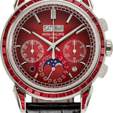 Patek Philippe Grand Complications Chronograph Perpetual Calendar Platinum Ruby Set Red Dial | 5271/12P-010