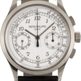 Patek Philippe Complications Chronograph 39.4mm Silver White Arabic White Gold Manual | 5170G-001