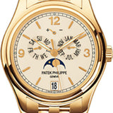 Patek Philippe Complications Annual Calendar Moon Phases Date Yellow Gold Cream Dial | 5146/1J-001