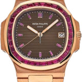 Patek Philippe Nautilus Rose Gold Brown Ruby Dial 40mm Ruby Bezel | 5723/112R-001