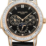 Patek Philippe Grand Complications Day-Date Annual Calendar Moon Phase 42mm Black Index Rose Gold Diamond Set Automatic | 5073R-001