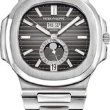 Patek Philippe Nautilus Annual Calendar Moon Phases Stainless Steel Grey Dial | 5726/1A-001