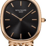 Patek Philippe Golden Ellipse Rose Gold Black Dial Bracelet | 5738/1R-001