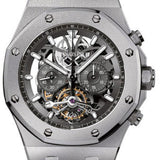 Audemars Piguet Royal Oak Tourbillon Chronograph 44mm Openworked Index Titanium Rubber | 26347TI.GG.D004CA.01