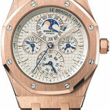 Audemars Piguet Royal Oak Equation Of Time 42mm Silver Index Rose Gold Leather | 26603OR.OO.D092CR.01