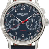 Patek Philippe Grand Complications 1/10th Second Monopusher Chronograph Platinum Blue Dial 41mm | 5470P-001