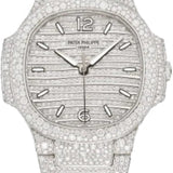 Patek Philippe Nautilus Ladies White Gold/Diamond Paved | 7118/1450G-001