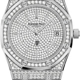 Audemars Piguet Royal Oak "Jumbo" Extra-Thin 39mm White Gold Diamond Pave | 15202BC.ZZ.1241BC.01