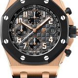 Audemars Piguet Offshore Chronograph Pink Rose Gold Rubber Bezel 42mm Black Dial | 26238OK.OO.A002CA.01