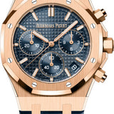 Audemars Piguet Royal Oak Chronograph "50th Anniversary" Rose Gold Blue Dial 41mm Leather Strap | 26240OR.OO.D315CR.01