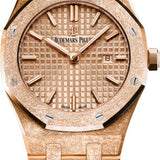 Audemars Piguet Royal Oak Frosted Rose Gold Quartz 33mm Pink Index Bracelet | 67653OR.GG.1263OR.02