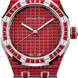 Audemars Piguet Royal Oak Selfwinding Ruby 37mm "50th Anniversary" White Gold Red Dial | 15554BC.RR.1274BC.01