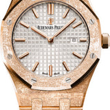 Audemars Piguet Royal Oak Frosted Rose Gold 33mm Silver Index Bracelet Hand-Wound | 67653OR.GG.1263OR.01