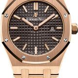 Audemars Piguet Royal Oak Quartz Ladies Rose Gold 33mm Brown Index | 67650OR.OO.1261OR.01