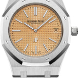 Audemars Piguet Royal Oak "Jumbo" Extra-Thin White Gold Rose Gold Dial | 15202BC.OO.1240BC.01