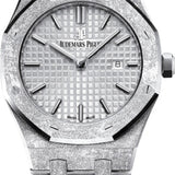 Audemars Piguet Royal Oak Frosted White Gold Quartz 33mm Rhodium Index Bracelet | 67653BC.GG.1263BC.01