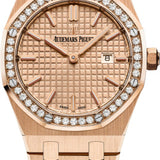 Audemars Piguet Royal Oak Quartz Rose Gold 33mm Diamond Dial | 67651OR.ZZ.1261OR.03