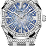 Audemars Piguet Royal Oak "50th Anniversary" 41mm White Gold/Diamond Sapphire Paved Dial | 15512BC.ZZ.1322BC.01