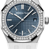 Audemars Piguet Royal Oak Stainless Steel 37mm Blue Dial Diamond Bezel | 15551ST.ZZ.1356ST.05