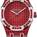 Audemars Piguet Royal Oak Selfwinding Ruby 41mm "50th Anniversary" White Gold Red Dial | 15514BC.RR.1284BC.01