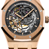 Audemars Piguet Royal Oak Double Balance Wheel Openworked Rose Gold Skeleton Dial 41mm | 15407OR.OO.1220OR.01