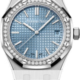 Audemars Piguet Royal Oak Stainless Steel 37mm Light Blue Dial Diamond Bezel | 15551ST.ZZ.1356ST.04