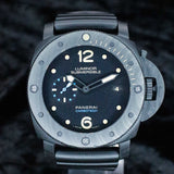 Carbotech Luminor Submersible 1950 3 Days Automatic PAM00616 47MM Carbon Black Dial Full Set