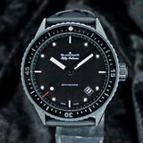 Blancpain Fifty Fathoms Bathyscaphe 5000 0130 B52A 43MM Ceramic Black Dial Full Set