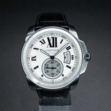 Cartier Calibre de Cartier W7100037 42MM Silver Steel Dial Full Set
