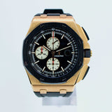 Audemars Piguet Royal Oak Offshore Chronograph 26400RO.OO.A002CA.01 44MM Rose Gold Black Dial Full Set WARRANTY