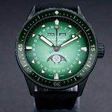 Blancpain Fifty Fathoms Bathyscaphe Quantieme Moonphase 5054-0153-B52A 43MM Green Dial Full Set WARRANTY