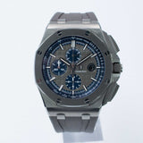 Audemars Piguet Offshore Chronograph Grey Dial With Blue External Zone 26400IO.OO.A004CA.02.A 44MM Titanium Grey Dial Full Set WARRANTY