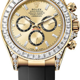 Rolex Cosmograph Daytona 40mm Yellow Gold Diamond-Set Dial Oysterflex Bracelet Diamond-Set Bezel and Diamond-Set Lugs - 126539TBR