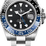 Rolex GMT-Master II 40mm Black Dial Cerachrom Bezel Oyster Bracelet (Batgirl) - 126710BLNR