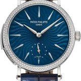 Patek Philippe Grand Complications White Gold Blue Dial 36mm Diamond Bezel | 7040/250G-001