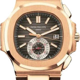 Patek Philippe Nautilus Flyback Chronograph Date Rose Gold Black Brown Dial | 5980R-001