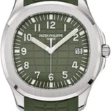 Patek Philippe Aquanaut "Jumbo" White Gold Khaki Green Dial | 5168G-010