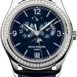 Patek Philippe Complications Annual Calendar Moon Phases White Gold Navy Blue Dial | 5147G-001