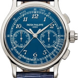 Patek Philippe Grand Complications Split Seconds Chronograph Platinum Blue Enamel Dial | 5370P-011